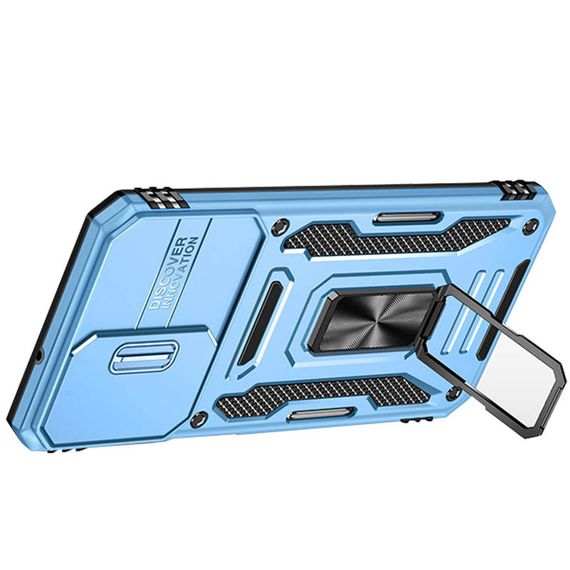 Ударопрочный чехол Camshield Army Ring для Samsung Galaxy A23 4G Голубой / Light Blue | Зображення 6