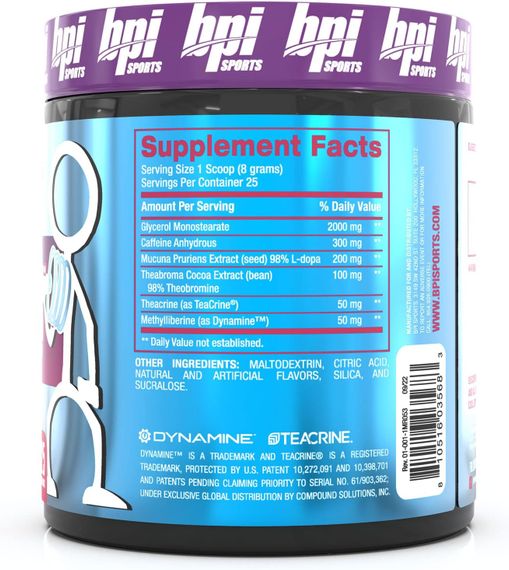 Передтренувальний комплекс Bpi Sports 1.M.R Powdeг 200g (Berry Swole) | Зображення 1