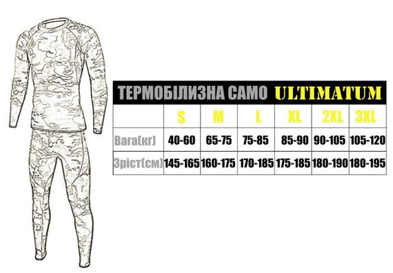 Термобелье Ultimatum Camo Мультикам, белье нательное мужское,комплект термобелья | Зображення 5