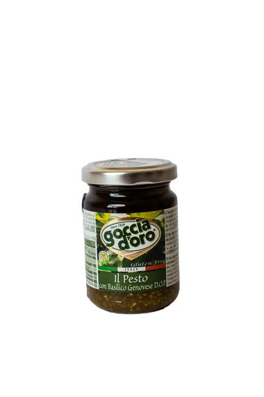 Соус Песто с Генуэзским Базиликом Goccia D’oro - 0,13 л (ИТАЛИЯ) - ОРИГИНАЛ
