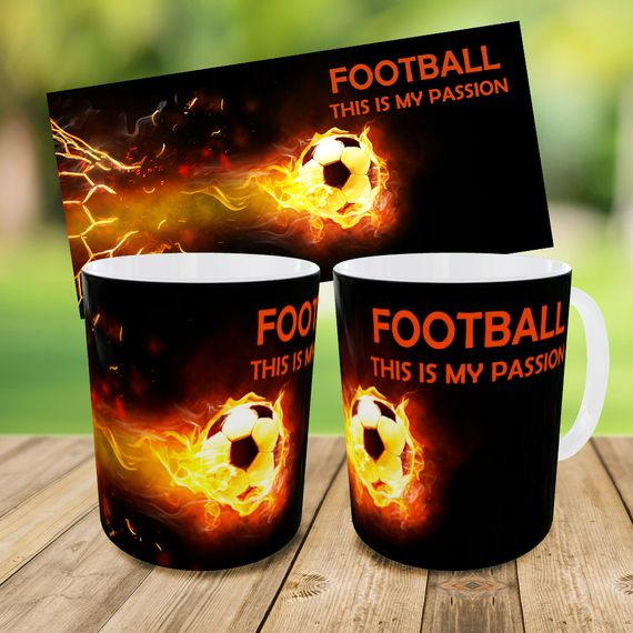 Набор: детская сумка-бананка+кружка Футбол Украина 32х15см,бананка для мальчика футболиста (00997) | Зображення 2