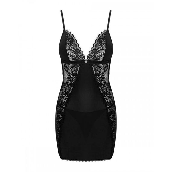 Пеньюар и стринги Obssesive Maderris chemise & thong XS/S sexstyle | Зображення 2