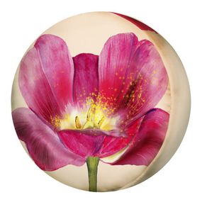 Подушка пуфік кругла Розовый цветок 35 см (PP_FLORA002)