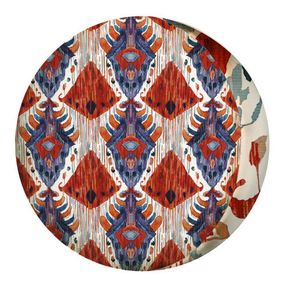 Подушка пуфік кругла Etno ornament 35 см (PP_SEA003)