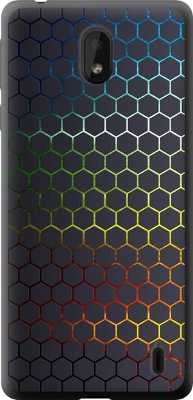 Чехол на Nokia 1 Plus Переливающиеся соты "498u-1677-17620"