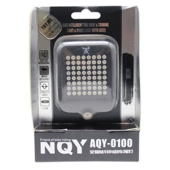 Велофонарь задний на багажник AQY-0100, Велофара с задним стоп сигналом, Мигалка велосипедная AV-84 | Зображення 3