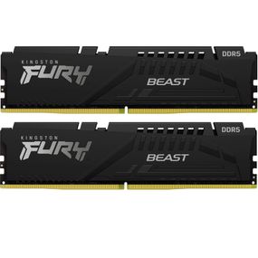 Модуль памяти для компьютера DDR5 32GB (2x16GB) 6000 MHz Beast Black EXPO Kingston Fury (ex.HyperX) (KF560C30BBEK2-32)