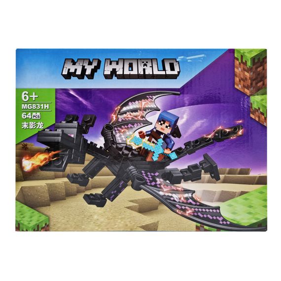 Конструктор дитячий для хлопчика від 6 років Майнкрафт  деталей 64  Ігоровий конструктор 6+