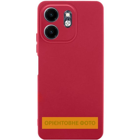Чохол TPU GETMAN Liquid Silk Full Camera для Motorola Moto G24 Червоний / Dark Red