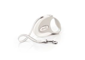 Рулетка для собак Flexi Style S, стрічка 3 метри, білий
