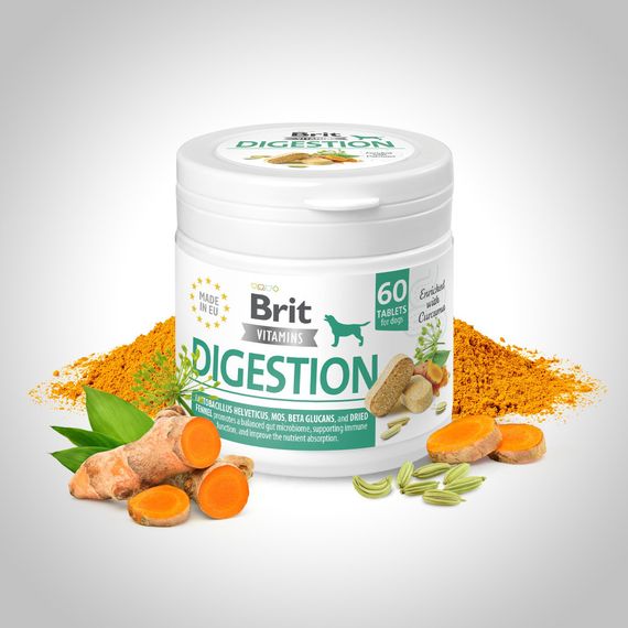 Вітаміни Brit Vitamins Digestion для собак для травлення 60 таблеток | Зображення 1