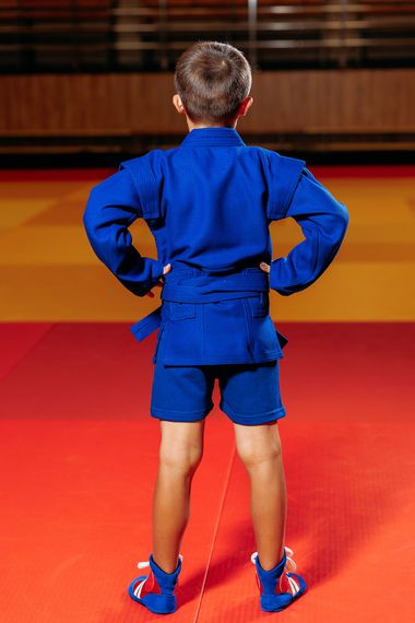 Форма для самбо (самбовка) синя TM "Kintayo", 130 зріст, щільність 550 гр/м.кв. | Зображення 3