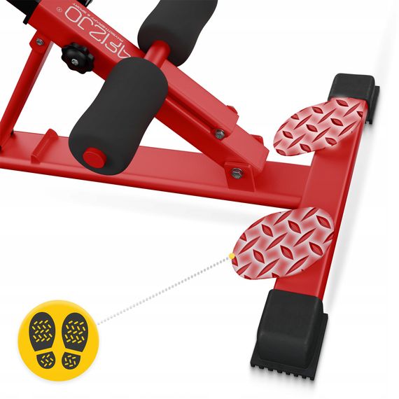 Лава для гіперекстензії 4FIZJO регульована Red/Black (P-5905973402682) | Зображення 4