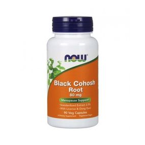 Клопогон NOW Foods Black Cohosh Root 80 mg 90 Veg Caps