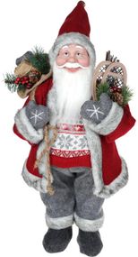 Мягкая игрушка 45см Santa red gray