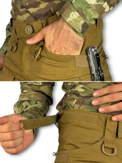 Штани тактичні «Раптор» без наколінників Койот Розмір 48/4 | Зображення 9