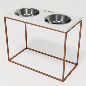 Миски на подставке для больших собак Hollky Base XL40 (2 × 1,8 л) BXL40-522640-GLWH