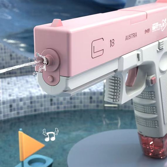 Водяний акумуляторний пістолет Glock Water Gun (250ml) with lithium battery Pink | Зображення 3