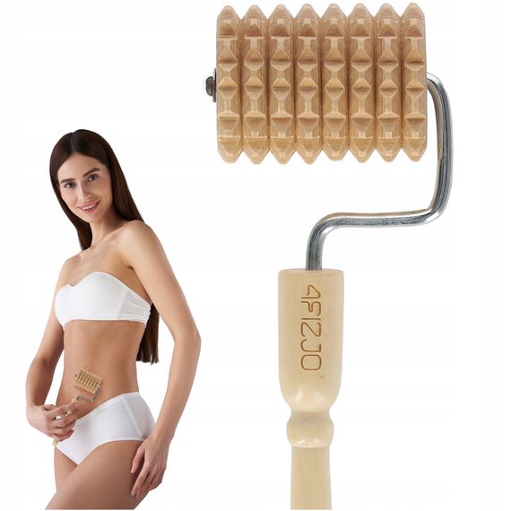 Масажний ролик для тіла 4FIZJO ручний, дерев'яний (P-5905973400268) | Зображення 6