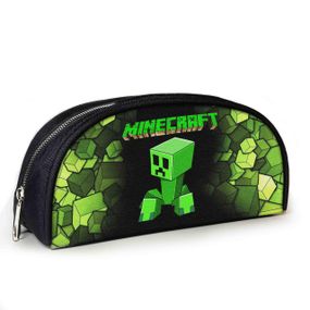 Пенал школьный Minecraft Крипер 23х10х8 см с принтом для мальчика (02798)