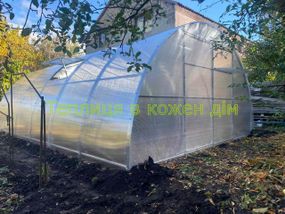 Теплица "СТАНДАРТ"4*4*2,10 (ш.д.в.) 16кв.м., покрытая поликарбонатом 6мм, от производителя.