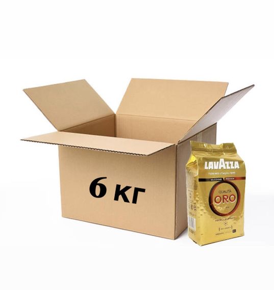 Ящик кави в зернах Lavazza Qualita Oro 6кг 100% Арабіка Італія Оригінал Лавацца Оро Золотиста