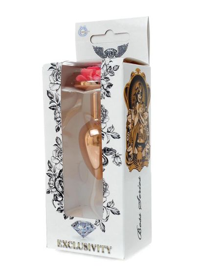 Анальная побка Plug-Jewellery Red Gold PLUG ROSE- Pink Sex Aura | Зображення 4