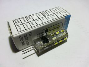 LED лампа G4 1.5W(100lm) 5000K 220V AC