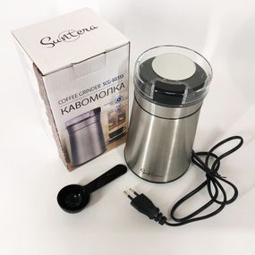 Кофемолка мощная бытовая Suntera SCG-603SS 250 Вт, Кофемолка с функцией измельчения QX-78