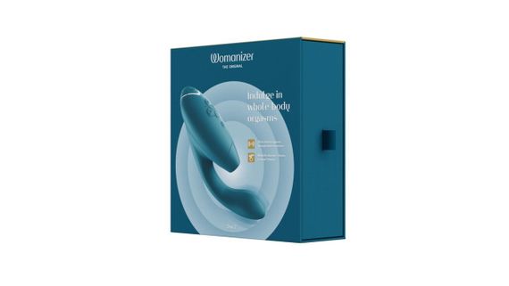 Вакуумний кліторальний стимулятор Womanizer Duo 2 Petrol – 2-в-1 стимуляція, вібрація, водозахист, USB-зарядка | Зображення 9