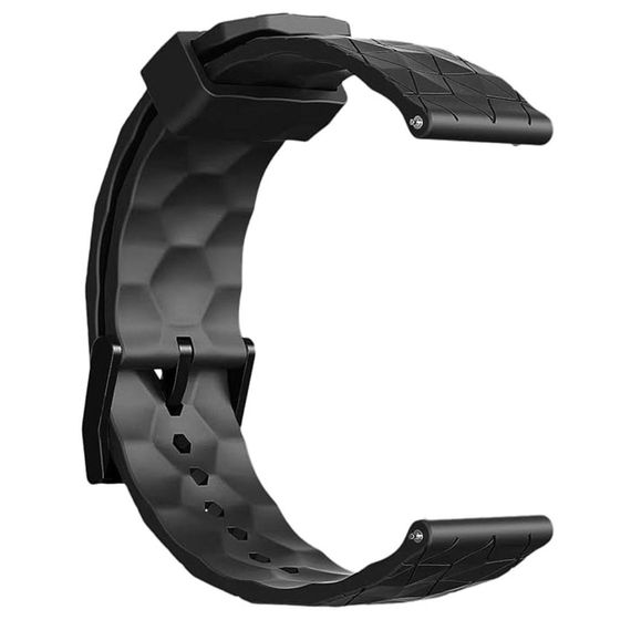 Ремінець Primolux Dimond силіконовий для годинника Amazfit GTS 4 / Amazfit GTS 3 / Amazfit GTS 2 - Black | Зображення 1
