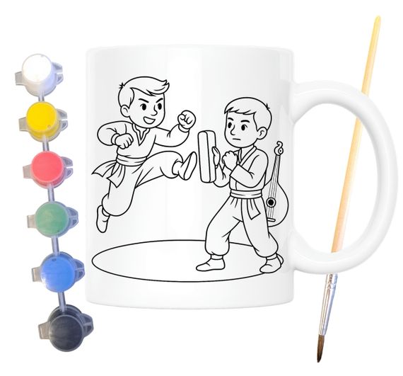 Набор для творчества кружка раскраскаБоевой гопак 330 мл белая (КР0122)