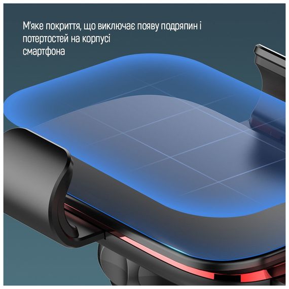 Універсальний автотримач ColorWay Metallic Gravity Holder 3 Black (CW-CHG14-BK) | Зображення 6