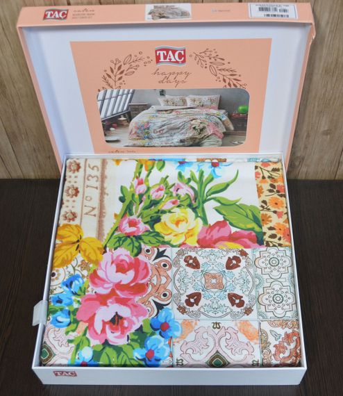 Постельное белье TAC Satin 200×220 см Stella | Зображення 2