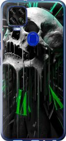 Чехол на ZTE Blade V2020 Череп-часы "4100u-2529-17620"