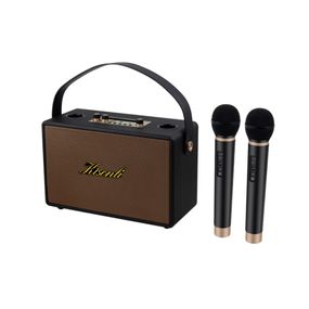 Колонка Kisonli G101 Bluetooth 5.0,Two microphone, 2х15W, 2400mAh, USB, DC: 5V/1A, BOX, Brown, Q8