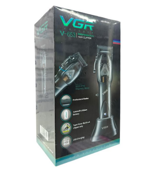 Машинка для стрижки VGR V-653 Professional Hair Clipper аккумуляторная USB-C черная | Зображення 1