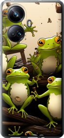 Чехол на Realme 10 Pro Plus Жабки "5656u-2944-17620"