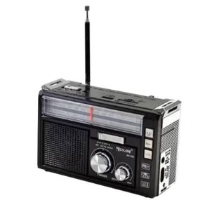 Радиоприемник с фонарем переносной аккумуляторный GOLON RX382 LED Черный