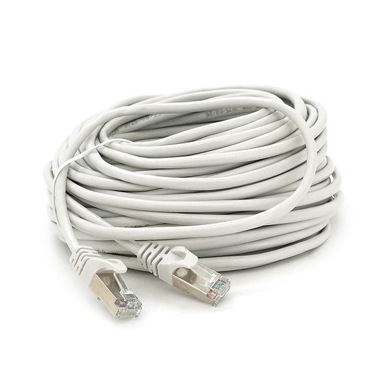 Патч-корд литой MERLION,FTP,RJ45,Cat.5e,25m,серый,CU,Q200