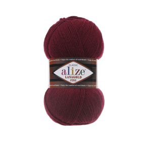 Пряжа Alize Lanagold Fine 57 напіввовна