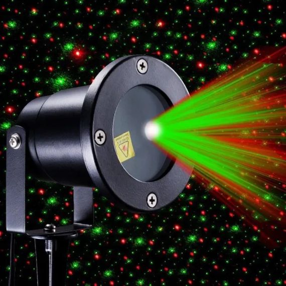 Лазерний зоряний вуличний проектор Star Shower Laser Light Projector IP67 метал корпус + пульт + вологостійкий | Зображення 6