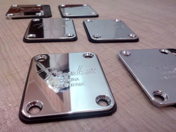 Кріплення для грифа некплейт neckplate електрогітари бас-гітари Fender Stratocaster Telecaster Jazz Bass | Зображення 7