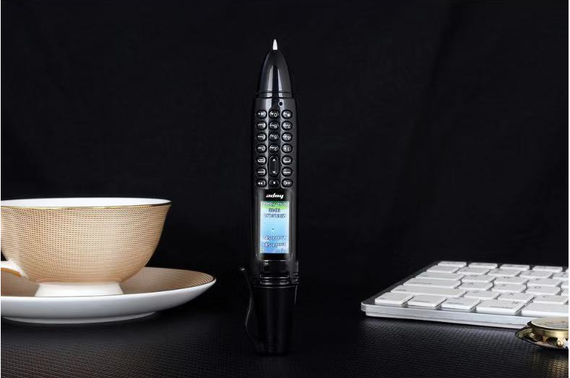 Ручка мобільний телефон портативний з камерою 0.08 MP і Bluetooth AK 007 (Чорний) | Зображення 3