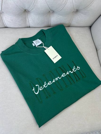 Футболка Vetements Green чоловіча зелена бавовна оверсайз f719 | Зображення 2