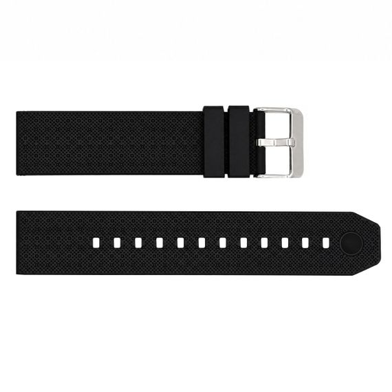 Ремінець для годинника Skmei 1206 Black-White силіконовий чорно-білий