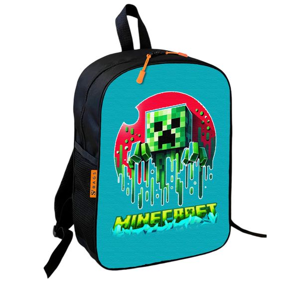 Рюкзак школьный детский 36х27см Майнкрафт Крипер "Minecraft" с принтом для мальчика (00606)