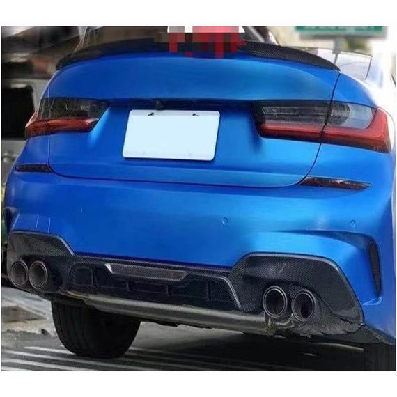 Дифузор заднього бампера MP-Style (для M-Sport 2018-2022, Карбон) для BMW 3 серія G20/21 2018- рр | Зображення 1