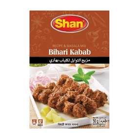 Суміш спецій для кебабів  Bihari Kabab 50г Shan 788821044020