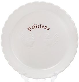 Блюдо керамічне "Тоскана" Family DELICIOUS Ø28см з об'ємним малюнком
